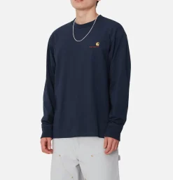 American Tee Ls Air Force Blue