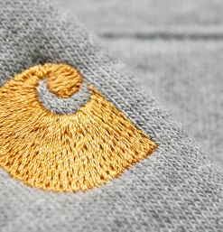Chase Neck Zip Sweat Grey Heather