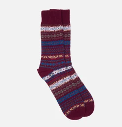 Chaussettes Boyd Burgundy