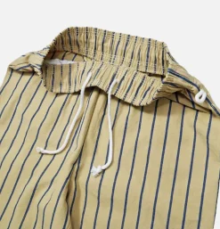 Chef Pant Stripe Beige Blue