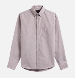Chemise Brushed Oxford Bordeaux