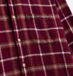 Chemise Pottery Check Burgundy