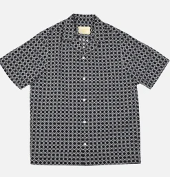 Chemise Tile White Navy