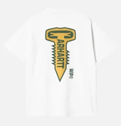 Cross Screw Tee White