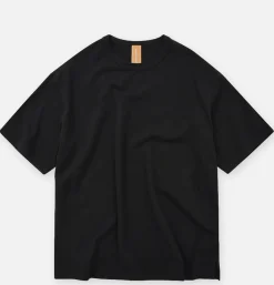 Double Rib Oversized Tee Black