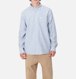 Dowlen Stripe Shirt Bleach White