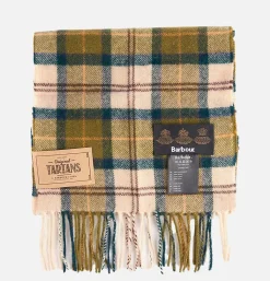 Echarpe Lambswool Tartan Green