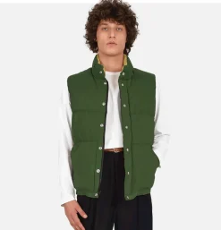 Italian Down Vest Olive