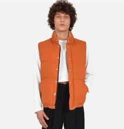 Italian Down Vest Rust