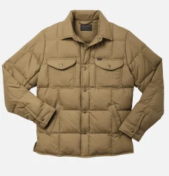 Lightweight Down Jac Shirt Tan