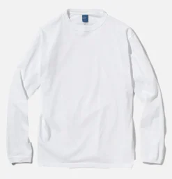 Ls Crew Tee White