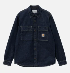 Manny Shirt Blue Rinsed