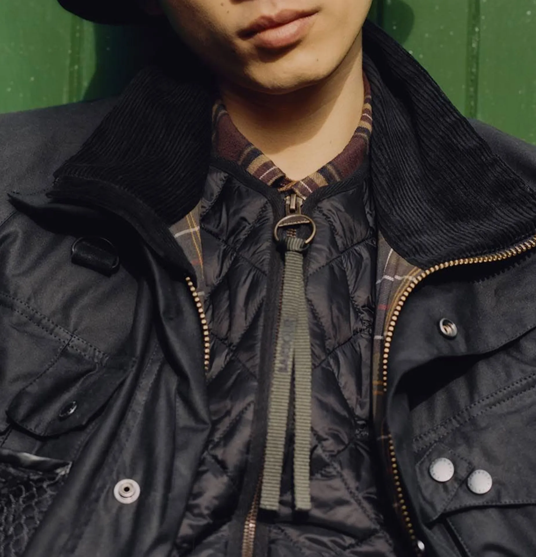 Modified Dryfly Wax Jacket Noir