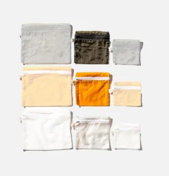 Nylon Fabric Pouch Medium Olive