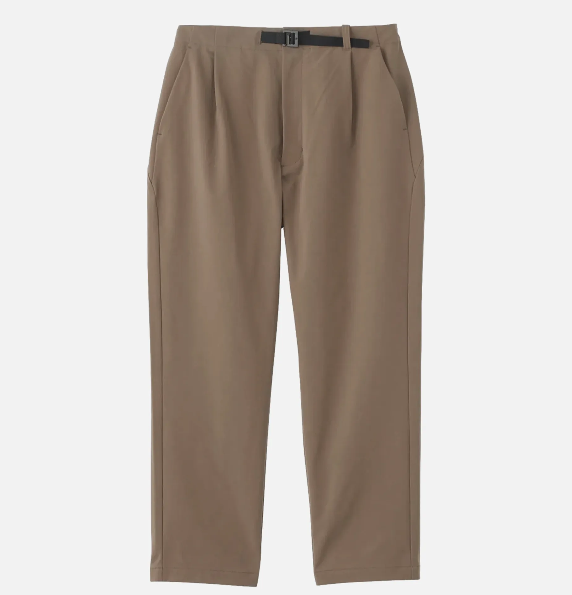 One Tuck Stretch Pant Taupe Gr