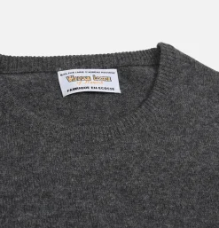 Pull Col Rond Charcoal