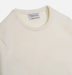 Pull Col Rond Ecru