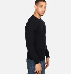 Pull Col Rond Navy