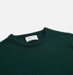 Pull Col Rond Tartan Green