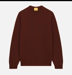 Pull Youri Col Rond Brique
