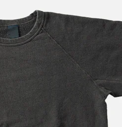 Raglan Crew Sweat P-black