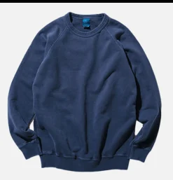 Raglan Crew Sweat P-navy