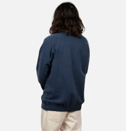 Raglan Crew Sweat P-navy