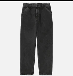 Single Knee Pant Denim Noir Stone Washed