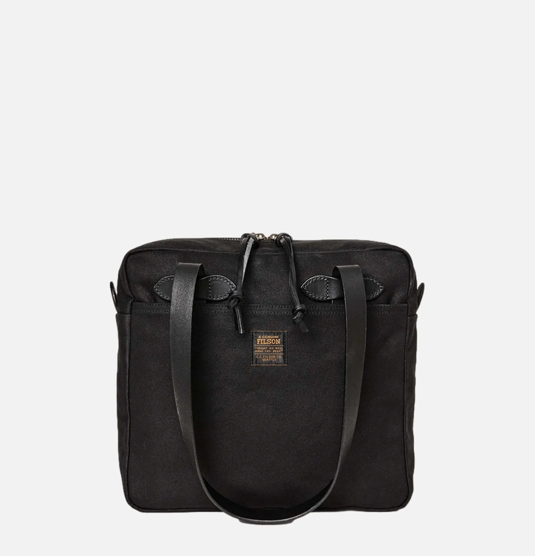 Small Zipper Tote Black
