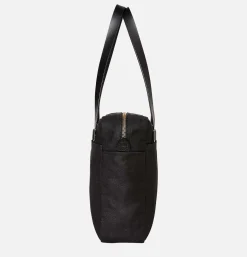 Small Zipper Tote Black