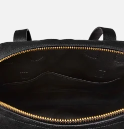 Small Zipper Tote Black