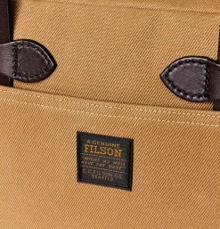 Small Zipper Tote Tan