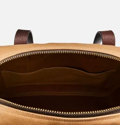 Small Zipper Tote Tan