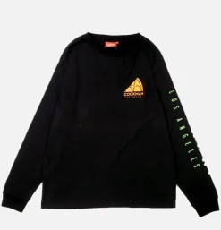 Tee Shirt Long Sleeve Pizza Noir