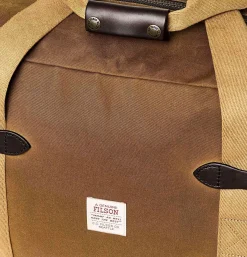 Tin Cloth Medium Duffle Bag Dark Tan