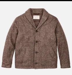 Veste Decatur Island en laine Marron