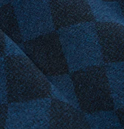 Windcheater Jacket Navy Checkerboard