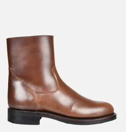 Zip Boots Full Brown